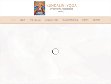 Tablet Screenshot of kundaliniyogawa.com.au